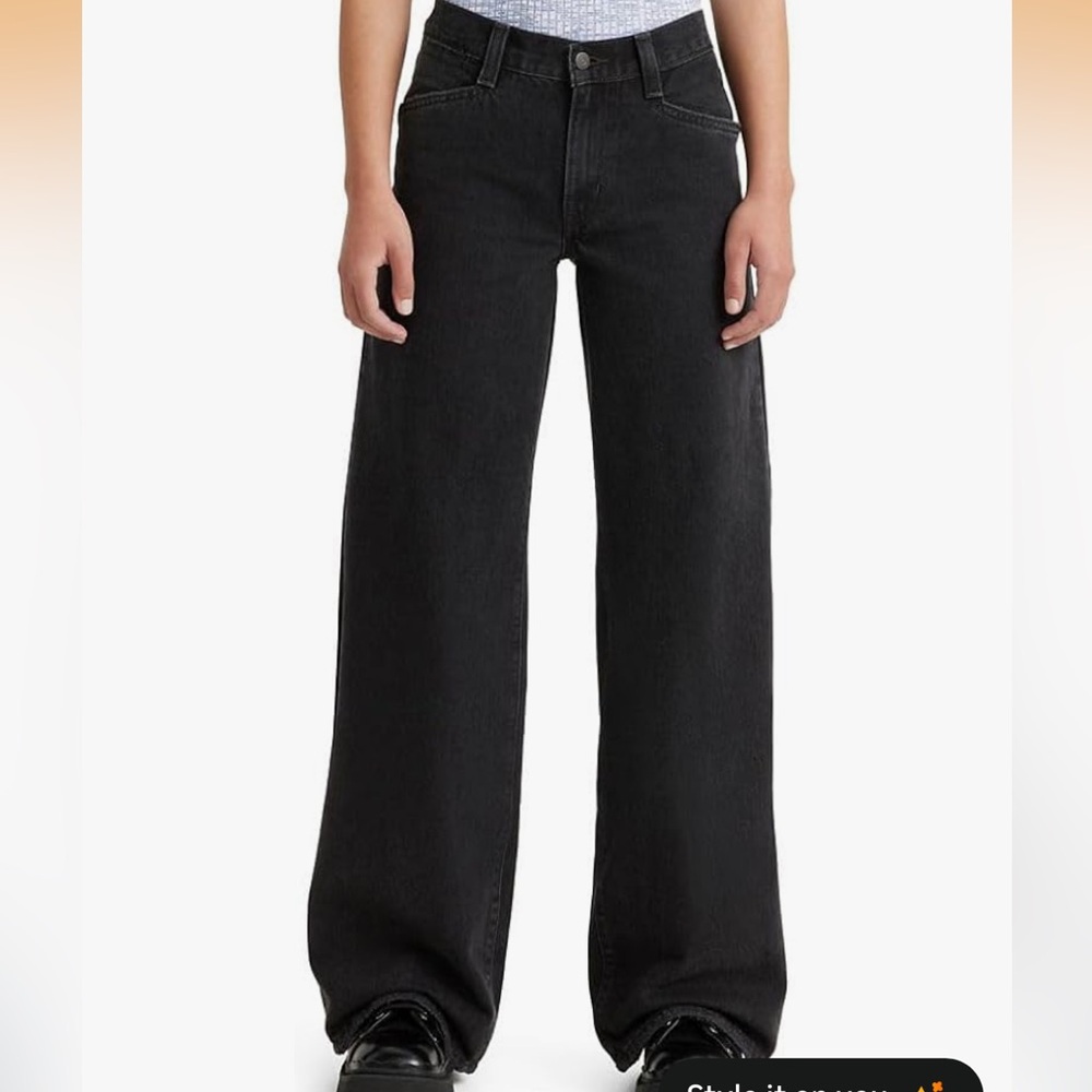 Levi's Black Wide Leg Jeans